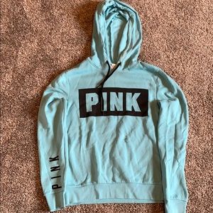Pink pullover hoodie